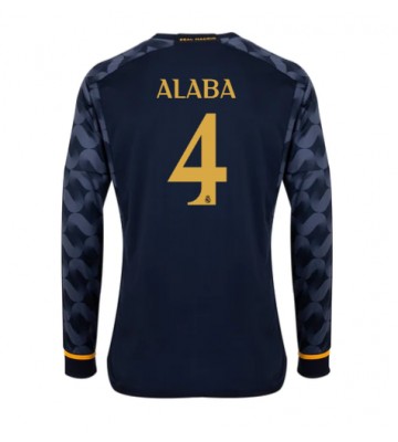 Real Madrid David Alaba #4 Koszulka Wyjazdowych 2023-24 Długi Rękaw